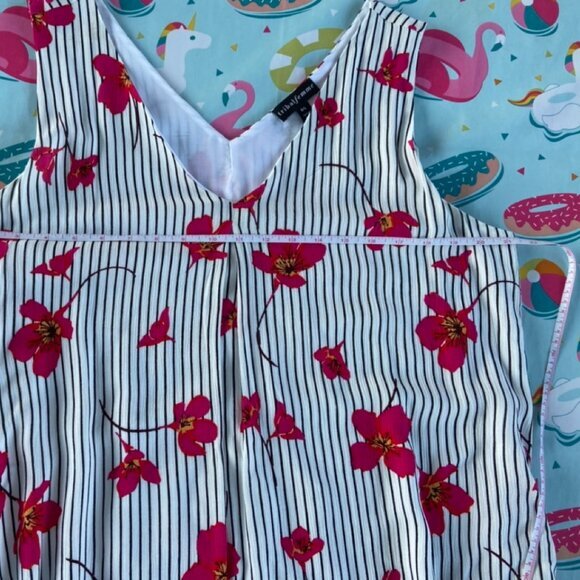 Tribal Femme Fully Lined Sleeveless Rayon Dress with Pink Flowers. NWOT - Picture 6 of 15